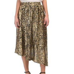 NWT Rachel Roy gold foil metallic skirt, small